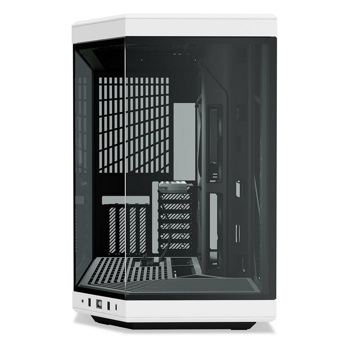 Midi HYTE Y70 Zweikammer ATX Midi Tower Gaming Gehäuse Schwarz/Weiß mit Glasfenster