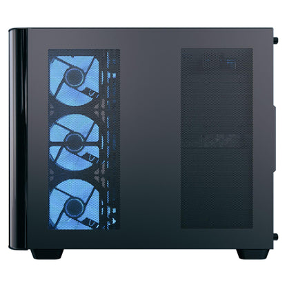 Midi Aerocool P500C-G-BK-v1 (schwarz, Tempered Glass x 3)