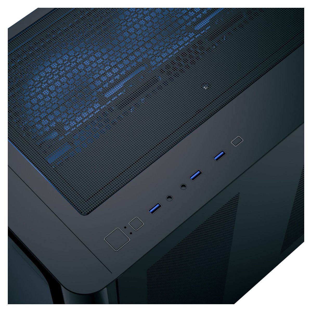 Midi Aerocool P500C-G-BK-v1 (schwarz, Tempered Glass x 3)