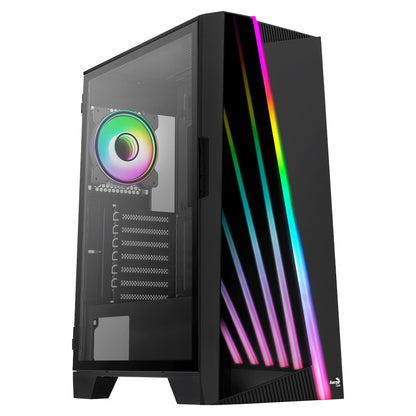 Midi AeroCool Mirage (Black/Win/RGB)mi.ATX/ATX/ITX
