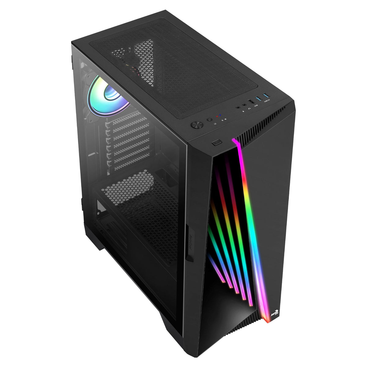 Midi AeroCool Mirage (Black/Win/RGB)mi.ATX/ATX/ITX
