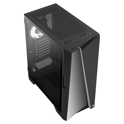 Midi AeroCool Mirage (Black/Win/RGB)mi.ATX/ATX/ITX
