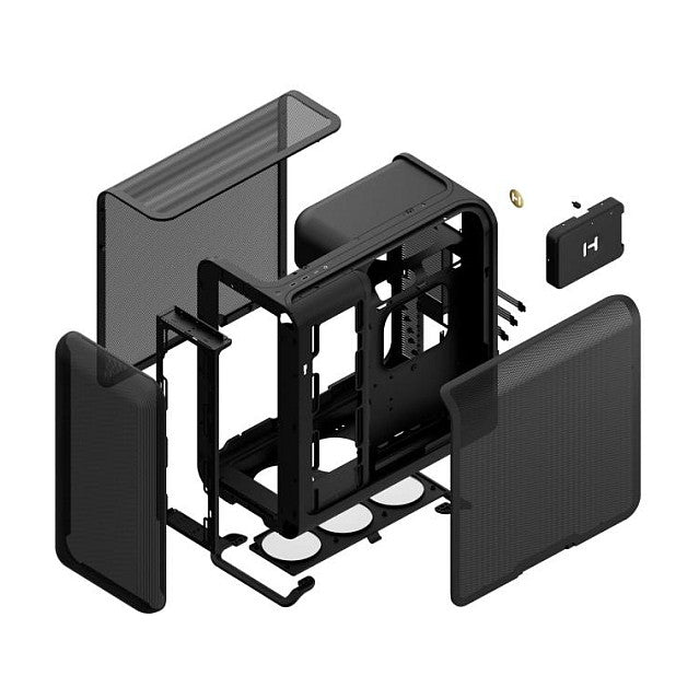 Midi HYTE PC-Gehäuse X50 Air ATX pitch black schwarz