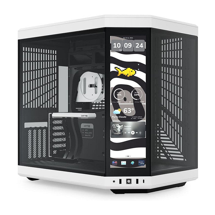 MIdi HYTE Y70 Touch Infinite Panda ATX Midi Tower Gaming Gehäuse weiß/schwarz Seitenfenster