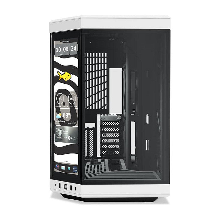 MIdi HYTE Y70 Touch Infinite Panda ATX Midi Tower Gaming Gehäuse weiß/schwarz Seitenfenster