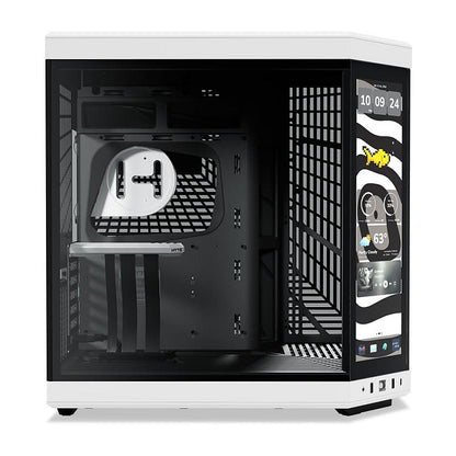 MIdi HYTE Y70 Touch Infinite Panda ATX Midi Tower Gaming Gehäuse weiß/schwarz Seitenfenster