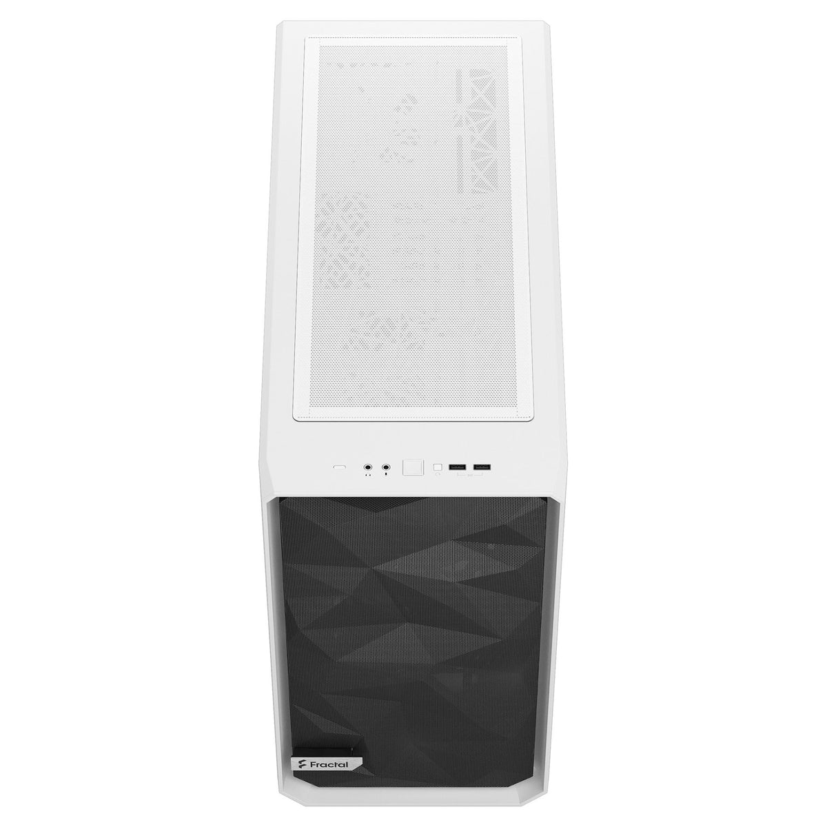 Midi Fractal Design Meshify 2 Lite White TG Clear Tint ATX Gaming Gehäuse mit Fenster