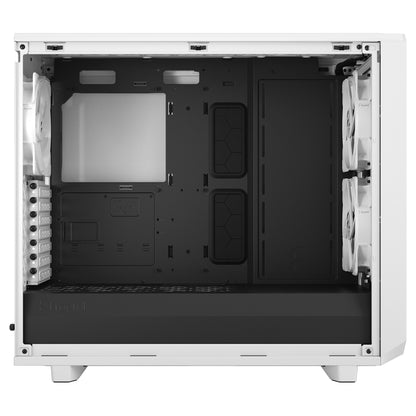 Midi Fractal Design Meshify 2 Lite White TG Clear Tint ATX Gaming Gehäuse mit Fenster