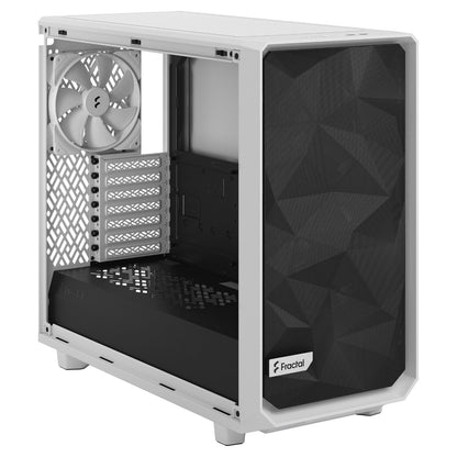 Midi Fractal Design Meshify 2 Lite White TG Clear Tint ATX Gaming Gehäuse mit Fenster