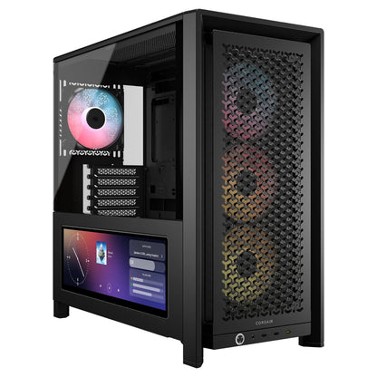 Midi CORSAIR Frame 4000D LCD RS ARGB Schwarz Midi Tower ATX Gaming Gehäuse