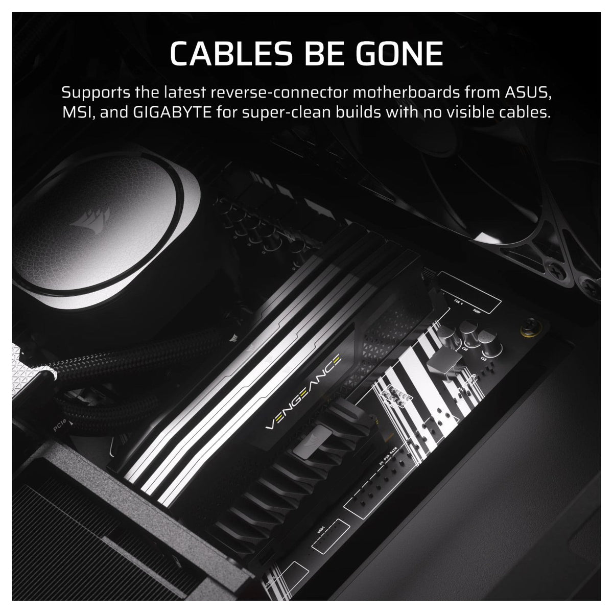 Midi CORSAIR Frame 4000D LCD RS ARGB Schwarz Midi Tower ATX Gaming Gehäuse
