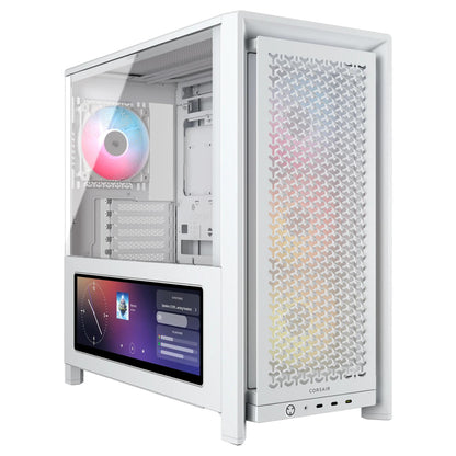 Midi CORSAIR Frame 4000D LCD RS ARGB Weiß Midi Tower ATX Gaming Gehäuse
