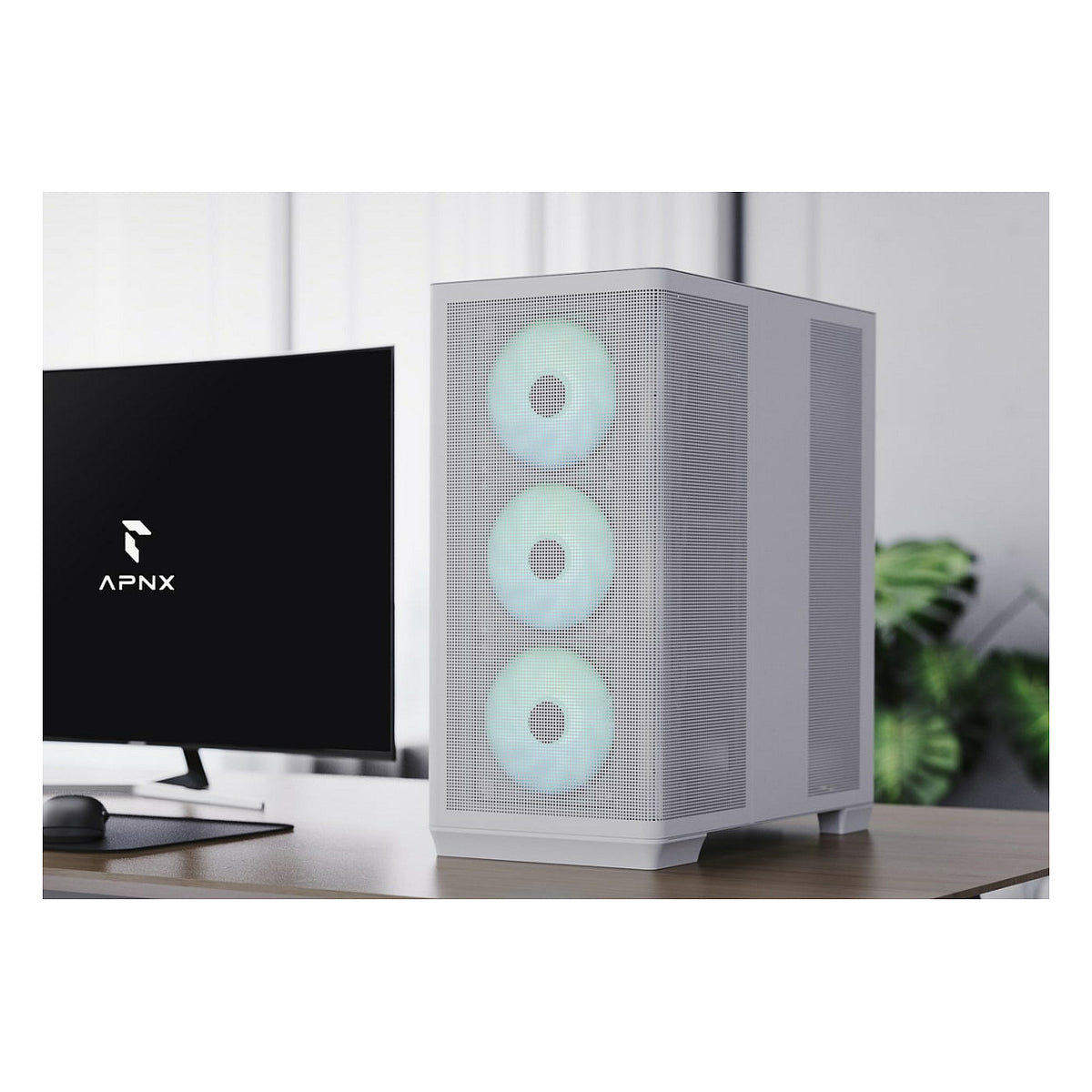 Midi APNX C1-R-WT-V1 (W/MicroATX/MiniITX)