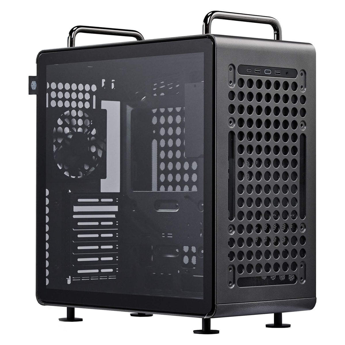 Midi Cooler Master Qube 540 Midi Tower ATX Gehäuse Glasfenster stardust iron