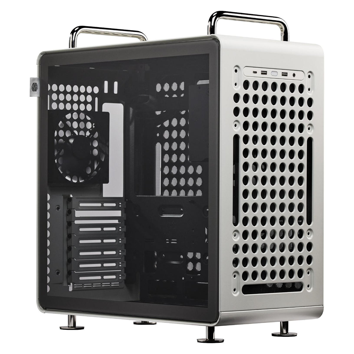Midi Cooler Master Qube 540 Midi Tower ATX Gehäuse Glasfenster moonstone