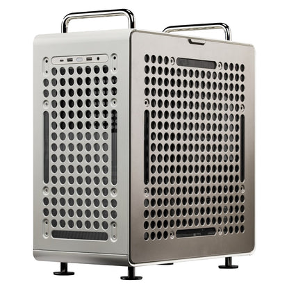 Midi Cooler Master Qube 540 Midi Tower ATX Gehäuse Glasfenster moonstone