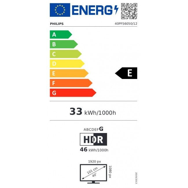 101,6 cm (40") 1920 x 1080 Pixel Philips 40PFS6050/12 Full HD LED SmartTV HDMI VESA 200 x 200 mm LAN WIFI Speaker Titan OS