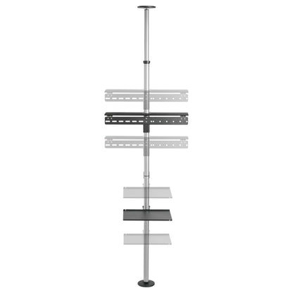 EQUIP 650621 Min. 94 cm (37") Max. 177,8 cm (70") Max. VESA 600 x 400 mm 30 kg Schwarz, Edelstahl