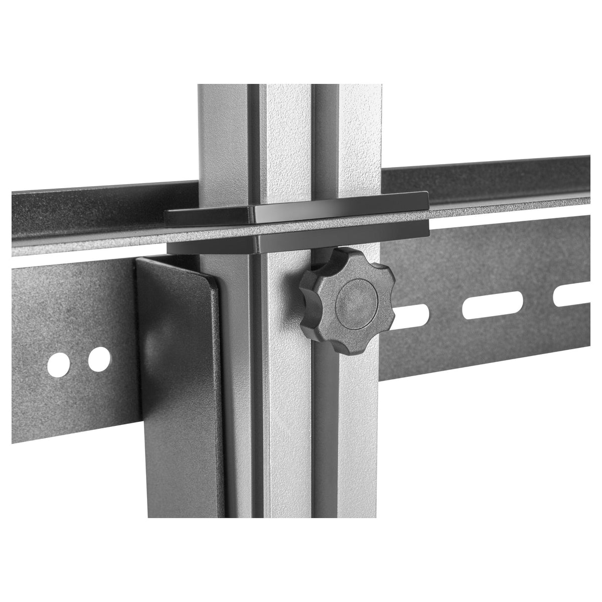 EQUIP 650621 Min. 94 cm (37") Max. 177,8 cm (70") Max. VESA 600 x 400 mm 30 kg Schwarz, Edelstahl