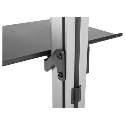 EQUIP 650621 Min. 94 cm (37") Max. 177,8 cm (70") Max. VESA 600 x 400 mm 30 kg Schwarz, Edelstahl