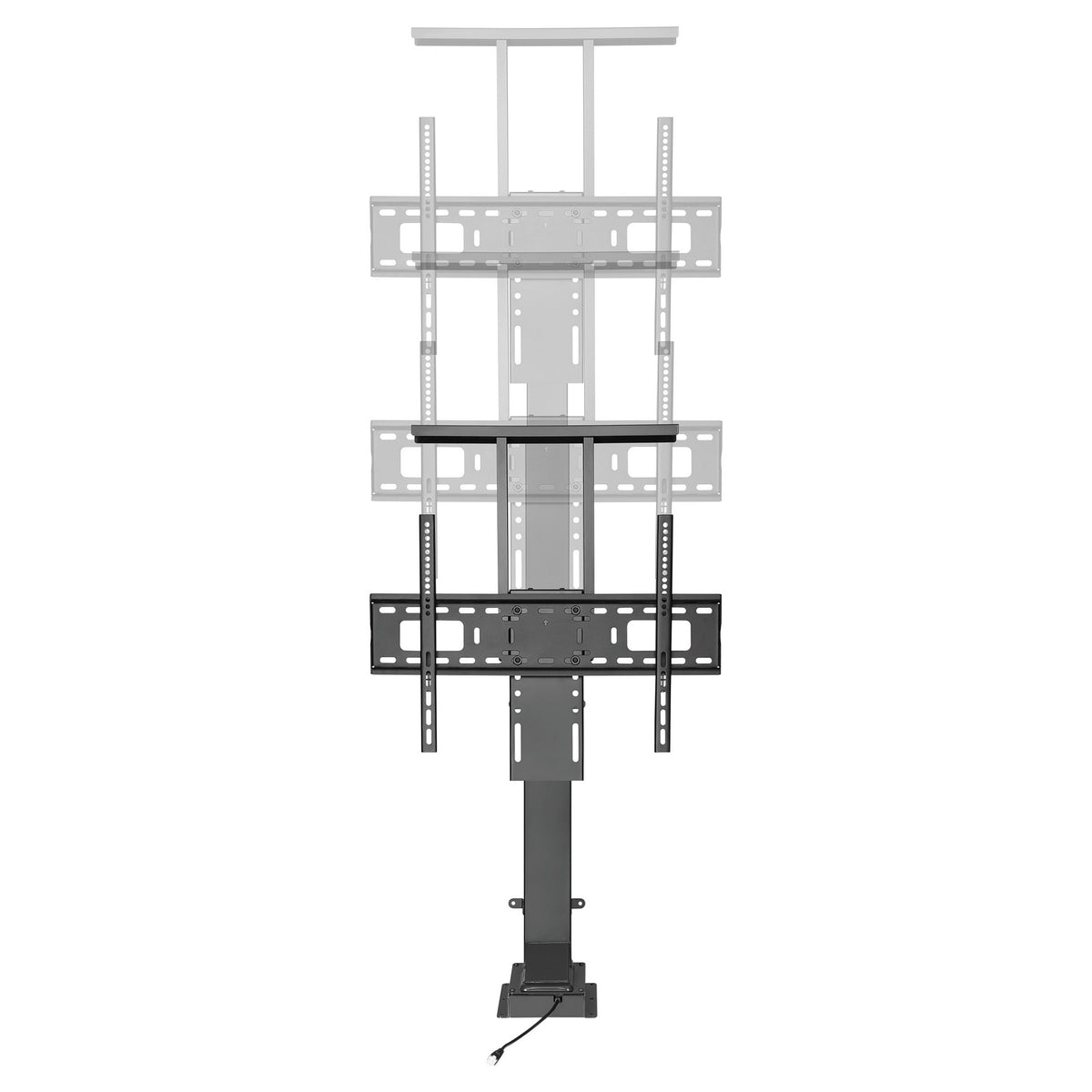 EQUIP 650606 TV Lift Min. 94 cm (37") Max. 165,1 cm (65") Max. VESA 600 x 400 mm 50 kg Schwarz