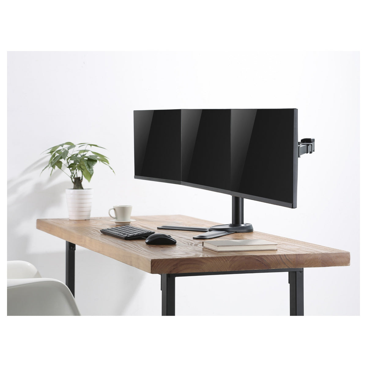 EQUIP 650125 Tisch/Bankhalterung Min. 43,2 cm (17") Max. 68,6 cm (27") Max. VESA 100 x 100 mm 21 kg Schwarz