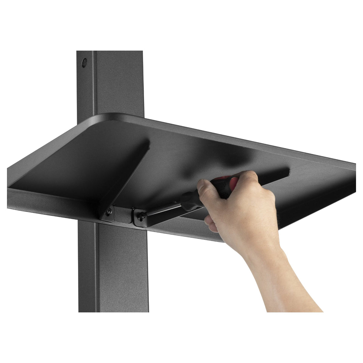 EQUIP 650613 TV-Bodenständer Min. 94 cm (37") Max. 190,5 cm (75") Max. VESA 600 x 400 mm 40 kg Schwarz