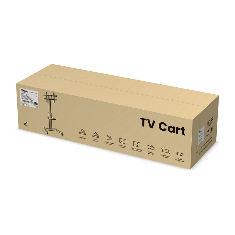 EQUIP 650630 TV-Bodenständer Min. 94 cm (37") Max. 2,18 m (86") Max. VESA 600 x 400 mm 50 kg Silber