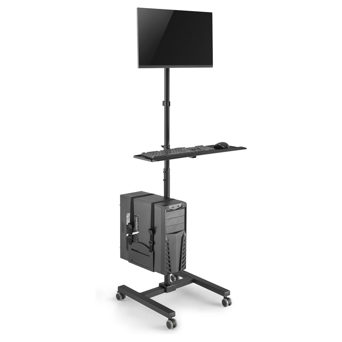 EQUIP 650171 Multimedia-Wagen Min. 43,2 cm (17") Max. 81,3 cm (32") Max. VESA 100 x 100 8 kg Schwarz