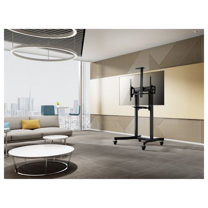 EQUIP 650633 Bodenstandhalter Min. 139,7 cm (55") Max. 2,54 m (100") Max. VESA 800 x 600 mm 120 kg Schwarz