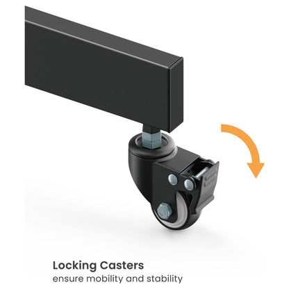 EQUIP 650636 Bodenstandhalter Min. 94 cm (37") Max. 177,8 cm (70") Max. VESA 600 x 400 mm 70 kg Schwarz