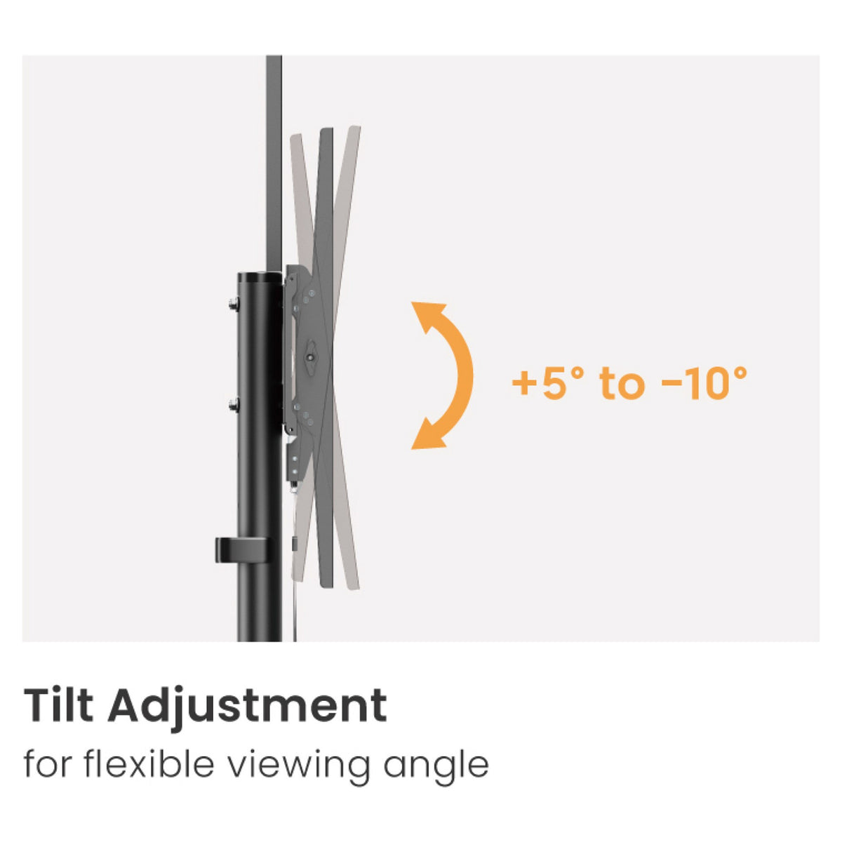 EQUIP 650637 Bodenstandhalter Min. 139,7 cm (55") Max. 2,54 m (100") Max. VESA 800 x 600 mm 70 kg Schwarz