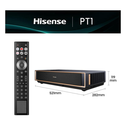 Hisense Germany GmbH PT1 16:9 UHD 4K (3840x2160) Laser DisplayPort HDMI WIFI RJ45 SmartTV Speaker