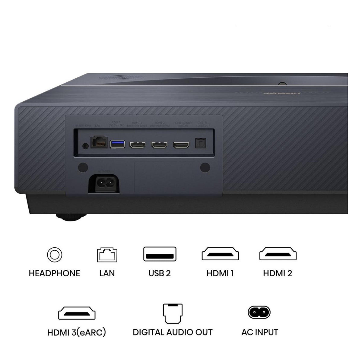 Hisense Germany GmbH PT1 16:9 UHD 4K (3840x2160) Laser DisplayPort HDMI WIFI RJ45 SmartTV Speaker