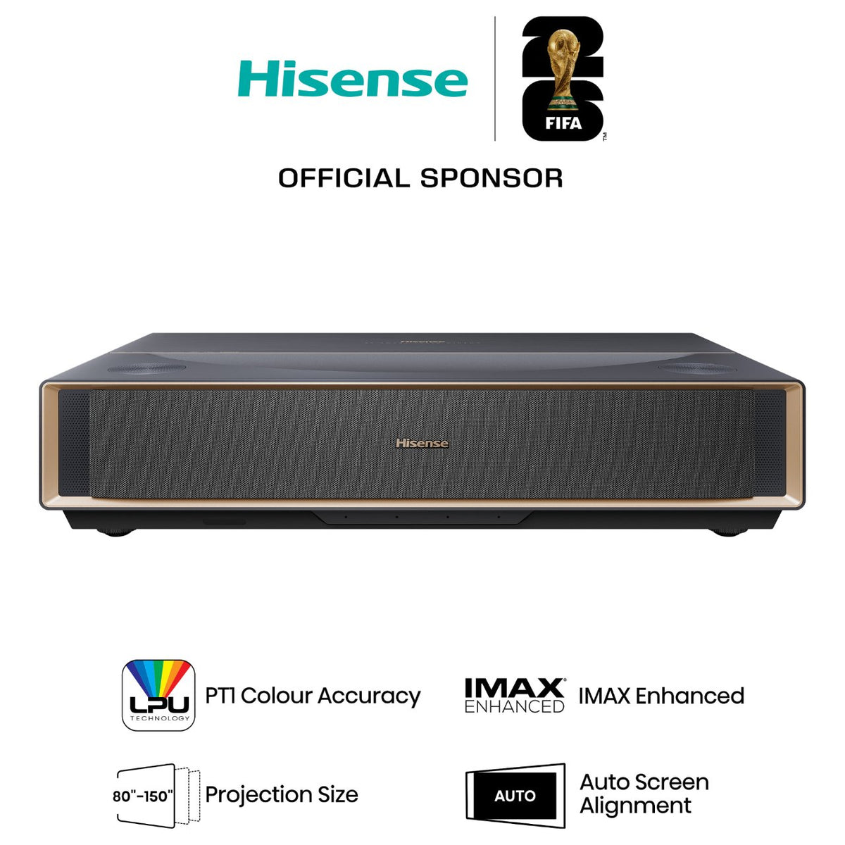 Hisense Germany GmbH PT1 16:9 UHD 4K (3840x2160) Laser DisplayPort HDMI WIFI RJ45 SmartTV Speaker