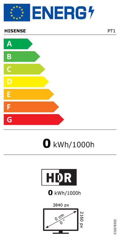 Hisense Germany GmbH PT1 16:9 UHD 4K (3840x2160) Laser DisplayPort HDMI WIFI RJ45 SmartTV Speaker