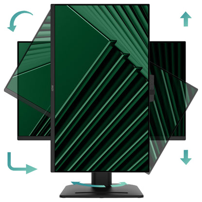 68,6 cm (27") 2560 x 1440 Pixel MSI 9S6-3PC8CM-001 16:9 Wide Quad HD IPS 4 ms 100 Hz DisplayPort HDMI USB-Hub Pivot Height VESA Speaker