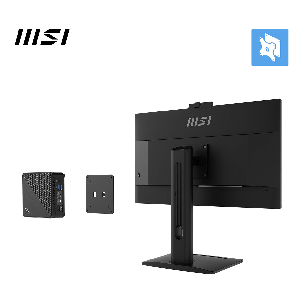 68,6 cm (27") 2560 x 1440 Pixel MSI 9S6-3PC8CM-001 16:9 Wide Quad HD IPS 4 ms 100 Hz DisplayPort HDMI USB-Hub Pivot Height VESA Speaker