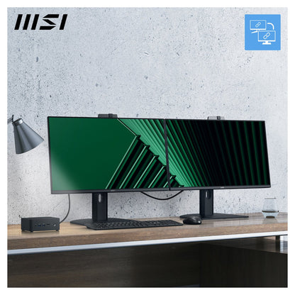 68,6 cm (27") 2560 x 1440 Pixel MSI 9S6-3PC8CM-001 16:9 Wide Quad HD IPS 4 ms 100 Hz DisplayPort HDMI USB-Hub Pivot Height VESA Speaker