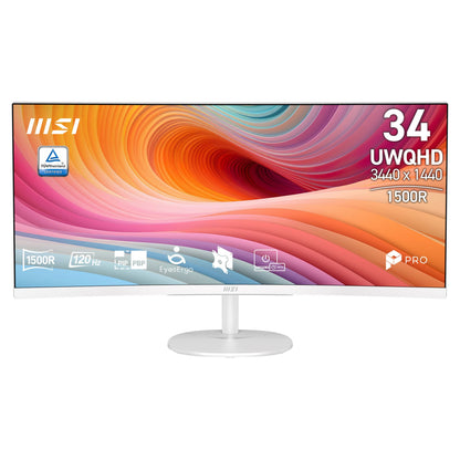 86,4 cm (34") 3440 x 1440 Pixel MSI 9S6-3PB2CT-057 21:9 UltraWide Quad HD VA 4 ms 120 Hz DisplayPort HDMI DVI VESA Speaker