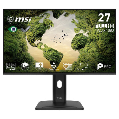 68,6 cm (27") 1920 x 1080 Pixel MSI PRO MP275PGN E14 16:9 Full HD IPS 4 ms 144 Hz HDR DisplayPort HDMI Pivot Height VESA Speaker