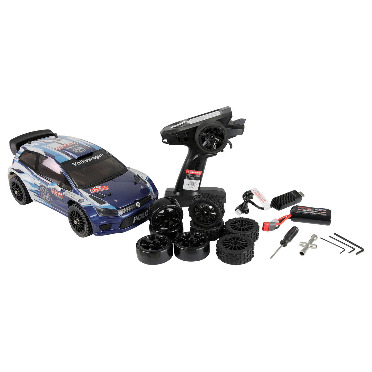 Amewi RC Rallye VW Polo R WRC HyperGo 1:14 RTR blau