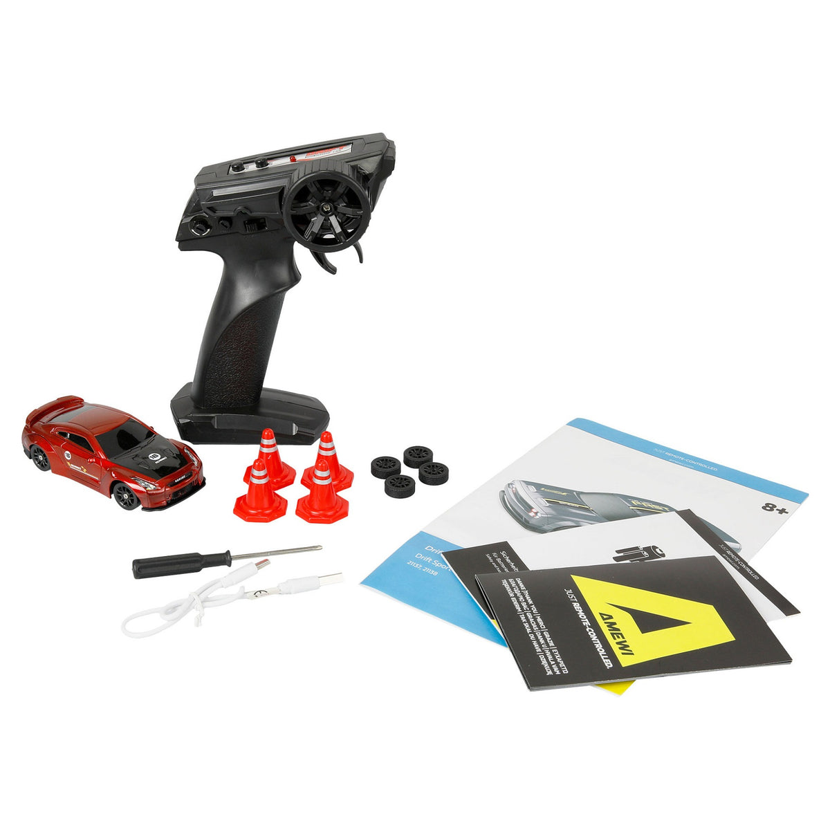 Amewi Drift Sport GTR mit Gyro 4WD 1:43 RTR rot 6+