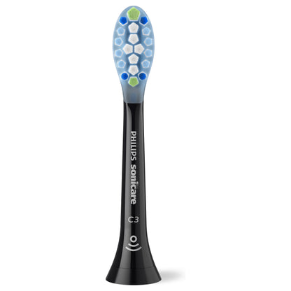 Aufsteckzahnbürste HX9044/88 / Sonicare C3 Premium Plaque 4-Pack Schwarz
