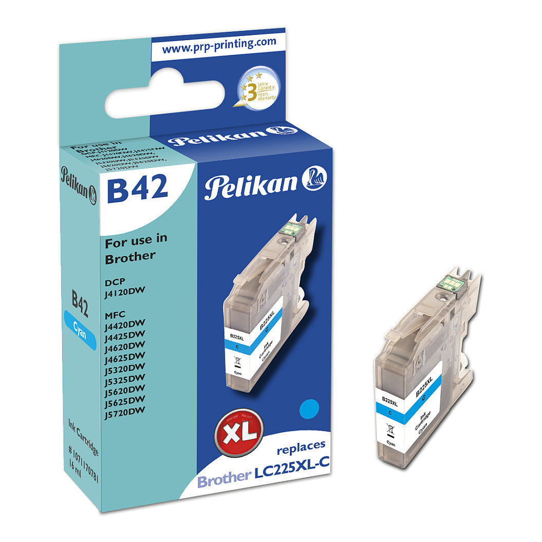 Pelikan Tinte für Brother LC225XL C