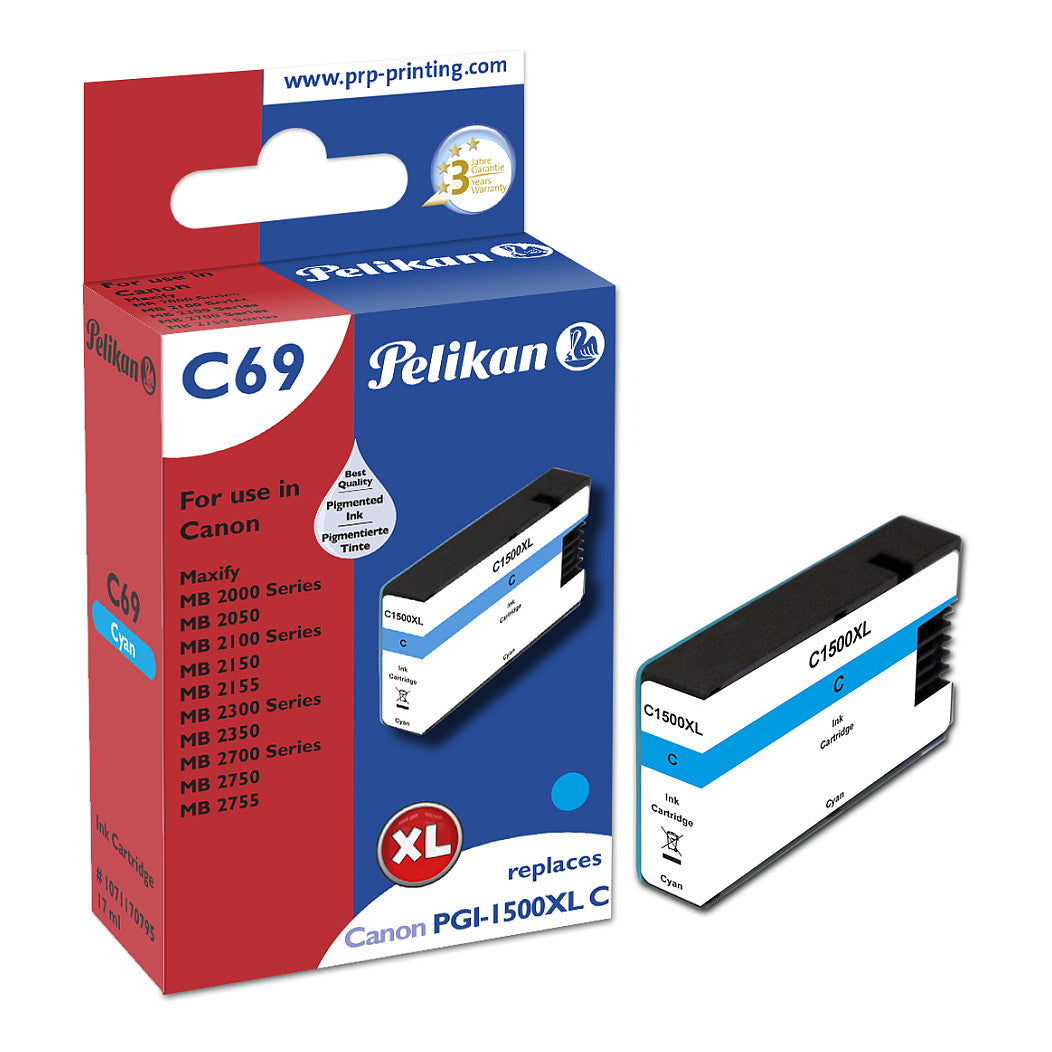 Pelikan Tinte für Canon PGI1500XL C