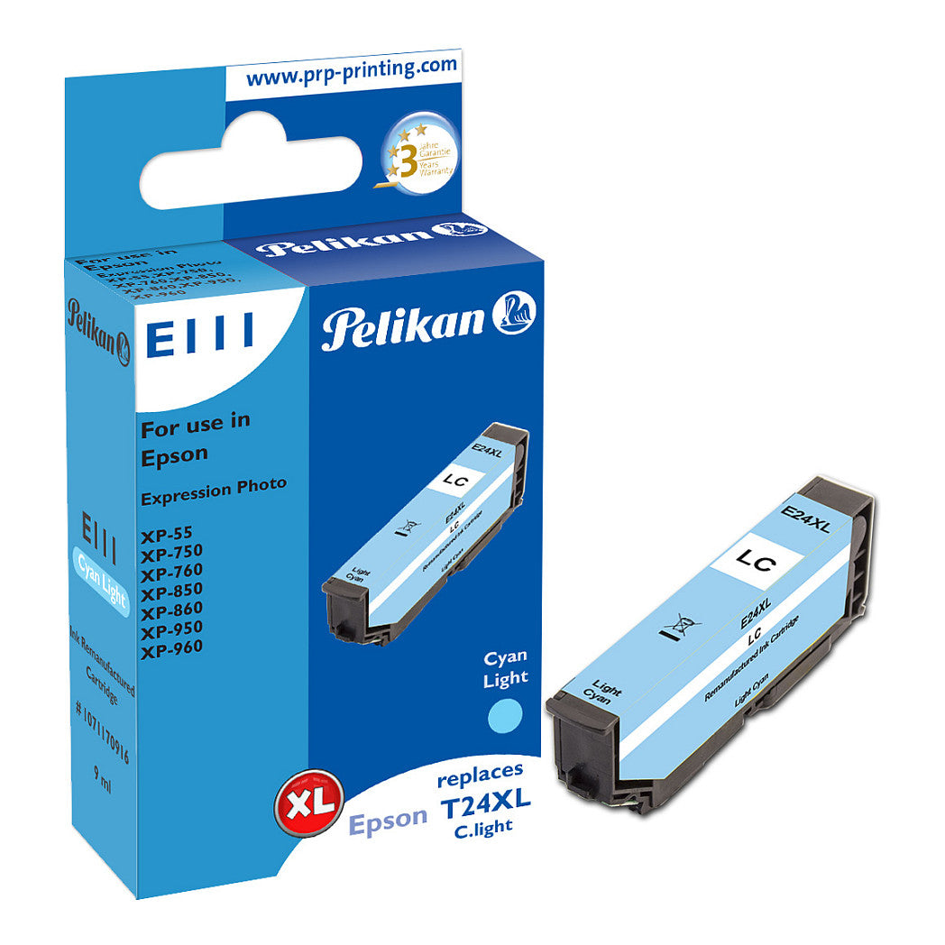 Pelikan Tinte für Epson T243240 Light Cyan 24XL