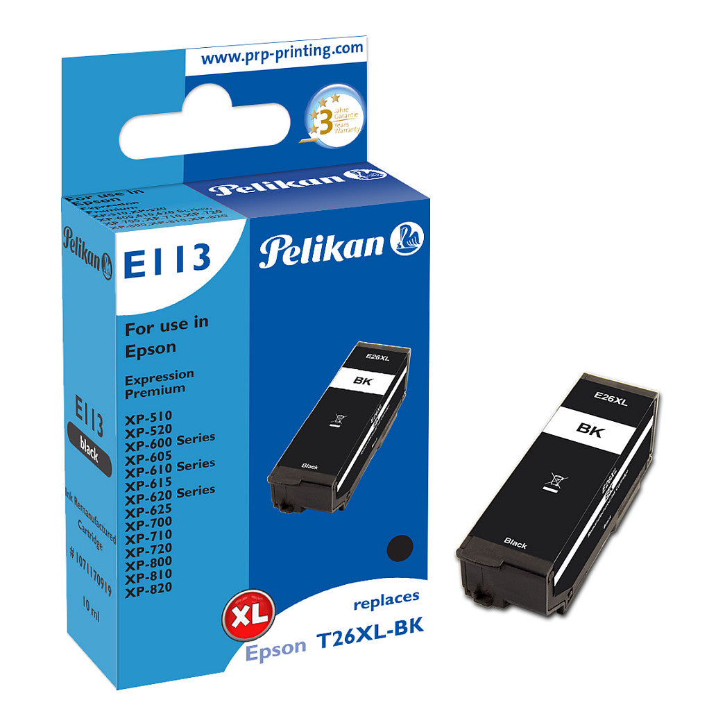 Pelikan Tinte für Epson T262140 Schwarz 26XL