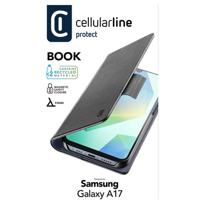 Cellularline Book Case fr Samsung A17 5G Black