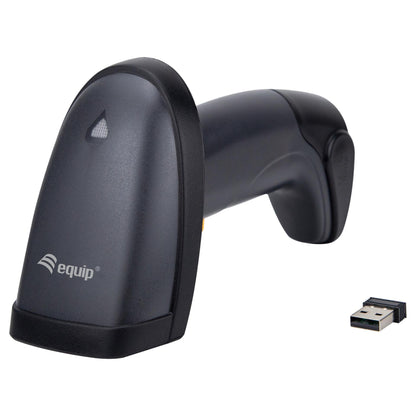 Equip 2D-Barcodescanner Laser Wireless/2.4GHz+Halter schwarz